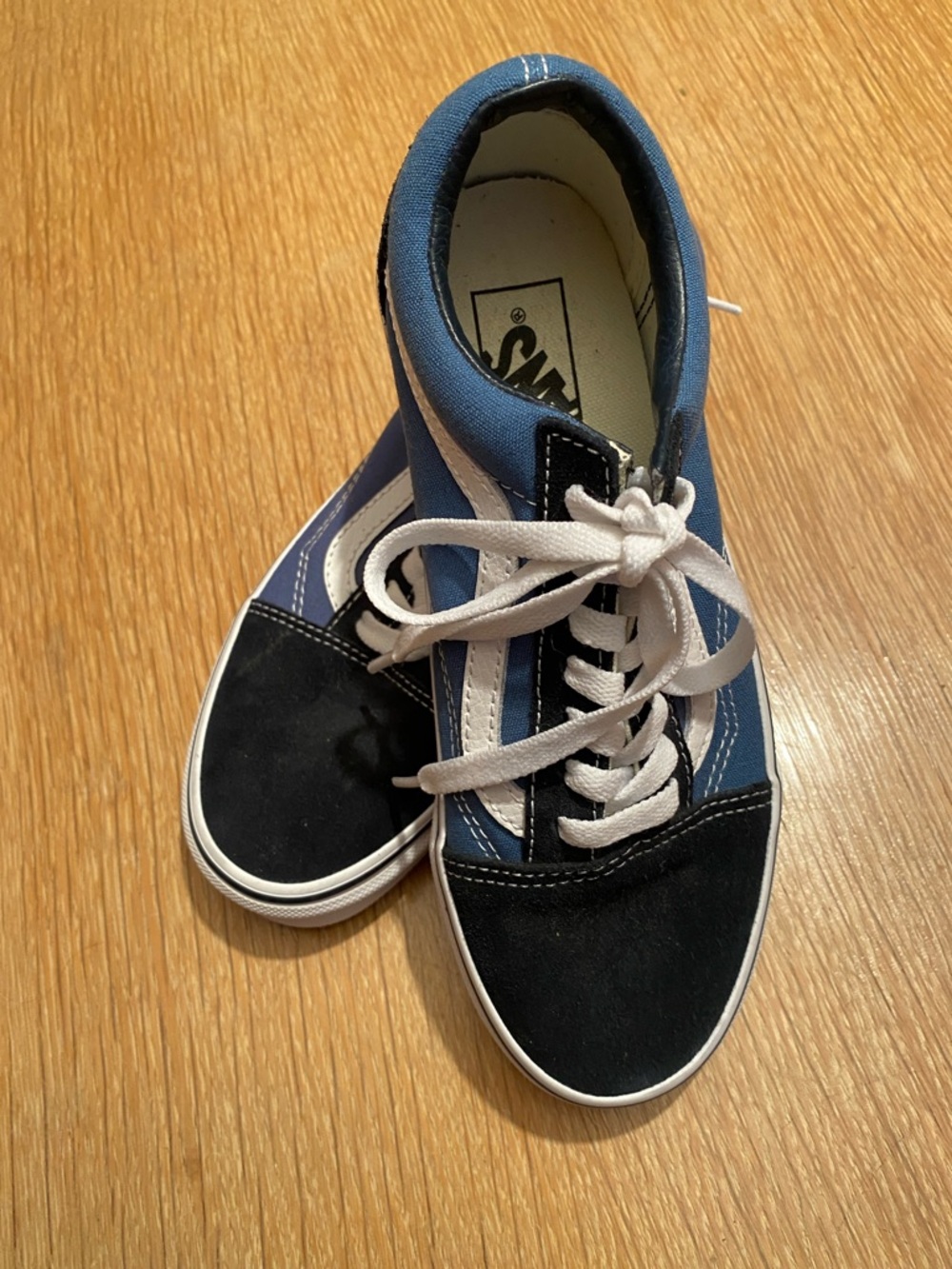 Vans Blue and Navy Old Skool Low Top Sneakers